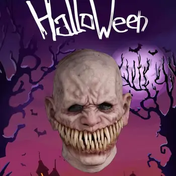 Halloween Horror Maske Mumie Maske Ulækkert Rådne Ansigt Hovedbeklædning Zombie Kostume Part Hjemsøgt Hus Horror Rekvisitter Skræmme Folk