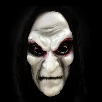 Halloween kostumer Maske, Sorte Lange hår Cosplay ghost maske Blooding Ghost Halloween Maske 9002