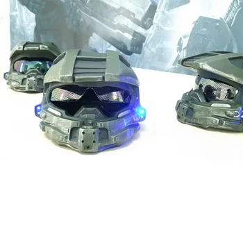 Halo 4 Master Chief Hjelm Spil Cosplay Rekvisitter Cool Hovedet Fuld Hjelm, Maske Halloween Julegave Part Hjelme Med LED Lys 2