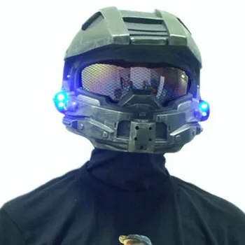 Halo 4 Master Chief Hjelm Spil Cosplay Rekvisitter Cool Hovedet Fuld Hjelm, Maske Halloween Julegave Part Hjelme Med LED Lys 5