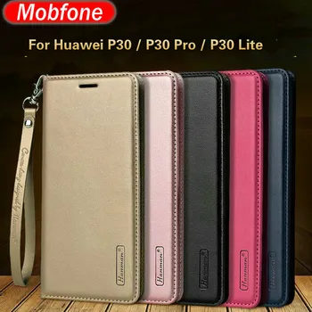 Hanman Huawei P30 Pro Kvalitet Læder Tegnebog Case P30 P 30 Lite Flip Stå Book Folio Læder taske til Huawei P30 Pro Cover Taske 4