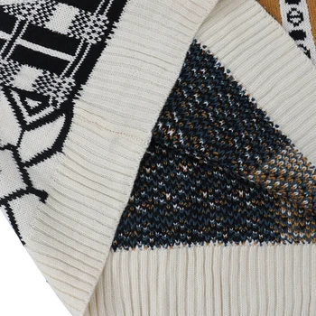 Harajuku Pullover Sweater Mænd Bære Skiløb Print Strikkede Trøjer Hip Hop Vintage Street Tøj 2020 Vinter Retro Trøje Mandlige 1