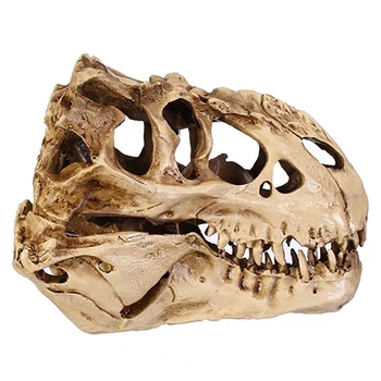 Harpiks Dinosaur Kraniet Fossile Undervisning Skelet Model Halloween Festival Indretning 4