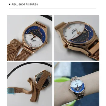 HAZEAL Luksus Mærke Kvinders Watch 30m Vandtæt Japan Quartz Kvinders Armbåndsur Original Design Safir relojes para mujer 7516