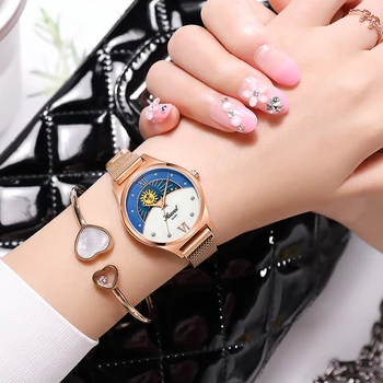 HAZEAL Luksus Mærke Kvinders Watch 30m Vandtæt Japan Quartz Kvinders Armbåndsur Original Design Safir relojes para mujer 3