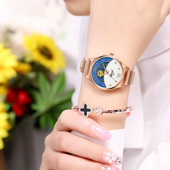 HAZEAL Luksus Mærke Kvinders Watch 30m Vandtæt Japan Quartz Kvinders Armbåndsur Original Design Safir relojes para mujer 4