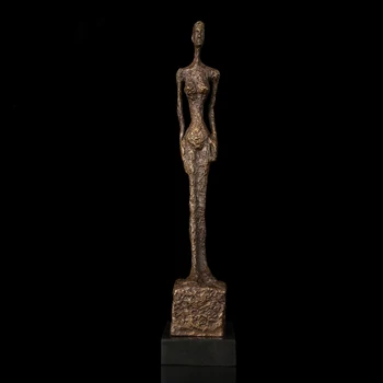 [HHT] Bronze Statue Abstrakte Berømte Giacometti Figur Home Office Dekorative Statue Skulptur til Salg 1