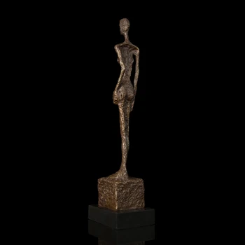 [HHT] Bronze Statue Abstrakte Berømte Giacometti Figur Home Office Dekorative Statue Skulptur til Salg 5