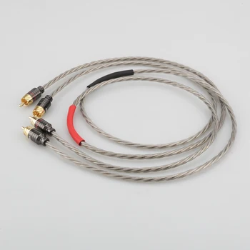 HI-End Odin Silver Plated RCA Interconnect Kabel-RCA-til-RCA-lydkabel Analoge Kabel-phono Kabel Til CD-AMP 2