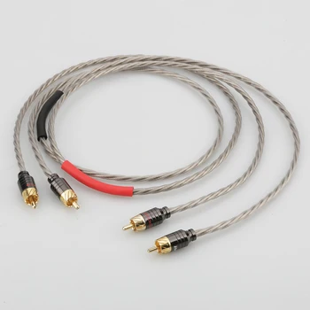 HI-End Odin Silver Plated RCA Interconnect Kabel-RCA-til-RCA-lydkabel Analoge Kabel-phono Kabel Til CD-AMP 3