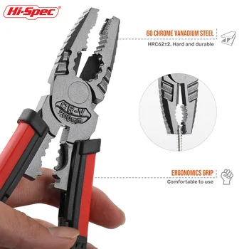 Hi-Spec Multifunktions-Sæt Værktøjer Tænger Wire Cutter Stripper Crimper Nål Næse Nipper Ledning Stripping Crimpning Håndværktøj 3