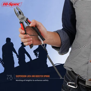 Hi-Spec Multifunktions-Sæt Værktøjer Tænger Wire Cutter Stripper Crimper Nål Næse Nipper Ledning Stripping Crimpning Håndværktøj 4