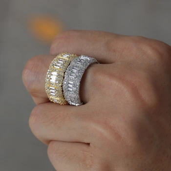 Hip Hele Pladsen Zircon 8mm Ring Bryllup Engagemet Kobber, Guld, Sølv Farve Ring For Kvinder Girl Evighed Band Ring 1