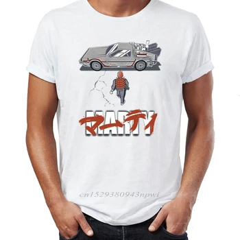 Hip Hop Mænd T-shirts Tilbage til Fremtiden Marty og Hans Drevet Fremtidige Bil Street Fyre Tees Tyvekoster Bomuld Camiseta 2