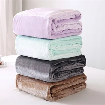 Hjem polar Tekstil-microfiber firkant tæppe dække seng 150*200cm bærbare stor tyk fleece tæppe, sofa pink tæppe 2