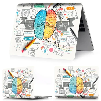 Hjernen Farve Udskrivning Tilfælde 2020 Til Macbook Air Pro 13 15 Touch bar Til MacBook Air Pro Retina 11 12 13 15 16 tommer Laptop Sag 5