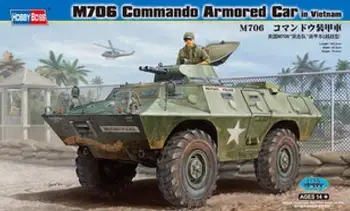 Hobbyboss 82418 1/35 M706 Commando Bil i Vietnam Model Kit 0