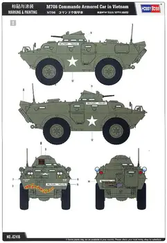 Hobbyboss 82418 1/35 M706 Commando Bil i Vietnam Model Kit 2