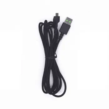 Holdbar Nylon Flettet USB-Mus Kabel-Linje til Razer Mamba HyperFlux Wireless 0