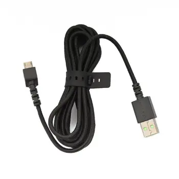 Holdbar Nylon Flettet USB-Mus Kabel-Linje til Razer Mamba HyperFlux Wireless 3