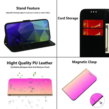 Holografisk Glitter Bling cover til Xiaomi Redmi 9 Flip Case PU Læder-Kort Slot Pose Funda Redmi 9 Tilfælde Redmi9 Wallet Cover 21104