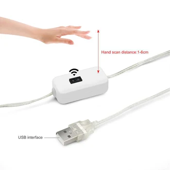 Home Decor Vinke Til Køkken Selvklæbende USB Power LED Strip Bånd Trapper Motion Sensor Under Kabinet Hånd Feje Smart Vandtæt 4