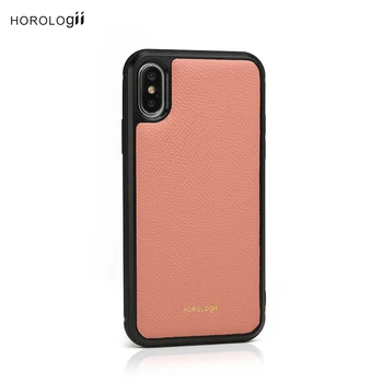 Horologii Personlige Initialer Brugerdefinerede Pink Læder Phone Case for Iphone 7 8 10 X XR XS 11 12 Pro Max Mini Mobiltelefon Dækning 0