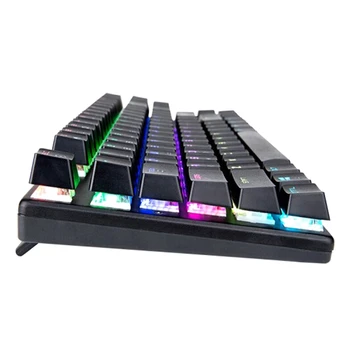 HOT-Magic Olieselskab Mekanisk Tastatur 87-Tasten Grønne Akse Blandet Lys Gaming Tastatur Office-Kabel USB-Tastatur 5360