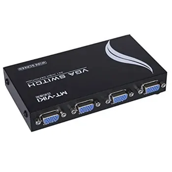 Hot Salg 4-Port, VGA-Switch-Boks Video Selector 4-Input, 1 Output Automatisk Skalering Understøtter Høj Opløsning 7519