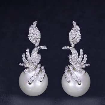 Hot Sælger Temperament Perle Øreringe Simple Mode Kvindelige Smykker Lange Øreringe Til Kvinder 0