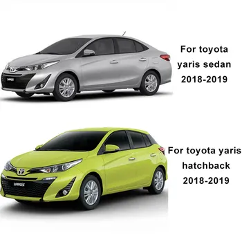 Hoved Lys Dækning For Toyota Yaris Hatchback Sedan 2018 2019 Tilbehør Foran lygten Lampe Hood Dele Til toyota yaris Ycsunz 0