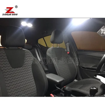 Hvid fejlfri LED mirror lampe + LED Pære bagagerum indre Læsning dome kort lys til Opel Astra H J K ( 2004 til 2012-2018 ) 1
