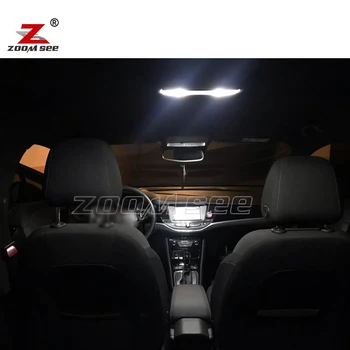 Hvid fejlfri LED mirror lampe + LED Pære bagagerum indre Læsning dome kort lys til Opel Astra H J K ( 2004 til 2012-2018 ) 3