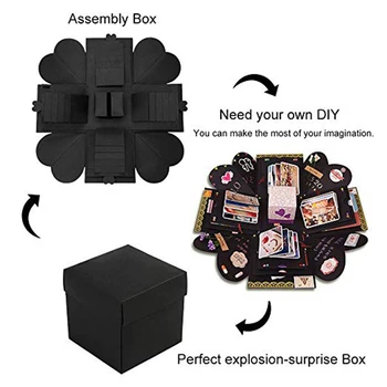 Håndlavet Surprise Party ' s Kærlighed Eksplosion Box Gave Eksplosion til Jubilæum Scrapbog DIY Foto Album fødselsdag Julegave 2