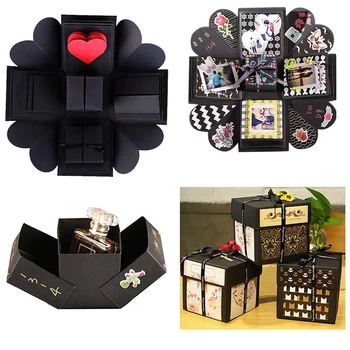 Håndlavet Surprise Party ' s Kærlighed Eksplosion Box Gave Eksplosion til Jubilæum Scrapbog DIY Foto Album fødselsdag Julegave 5