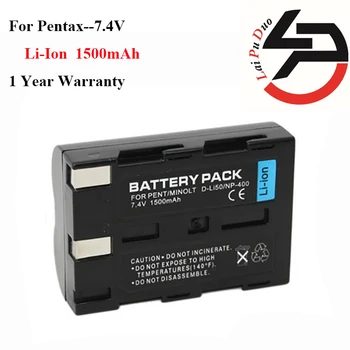 Høj Kvalitet 1500mAh Helt Nyt Batteri Til Pentax D-LI50 DLI-50 K10 K10D K20D 0