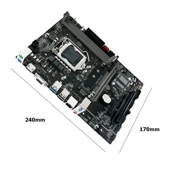 Høj kvalitet B75M-VH B75 LGA1155 2xDDR3 Processor Hukommelse Bundkort PCI-E M. 2 NVME Micro-ATX Desktop Bundkort 1