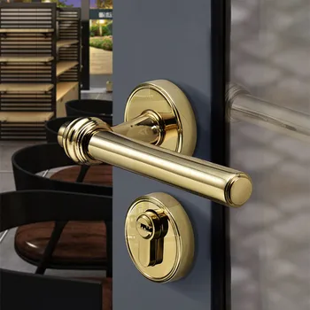 Høj Kvalitet Moderne Guld Indvendige dørhåndtag Døren Hardware Håndtag til Indvendig Dør 1