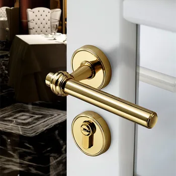 Høj Kvalitet Moderne Guld Indvendige dørhåndtag Døren Hardware Håndtag til Indvendig Dør 5