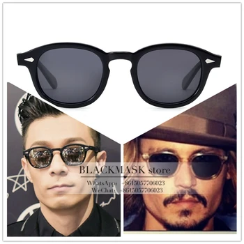 Høj kvalitet Tilpassede vintage solbriller Johnny Depp style retro Polariserede briller kan være receptpligtige solbriller linser 22179