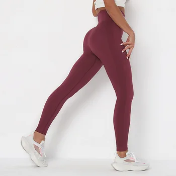 Høj Talje Kvinder Trænings-Og Legging Yoga Bukser, Sportstøj Solid Kører Yoga Bukser Energi Elastiske Bukser Gym Girl Tights 4