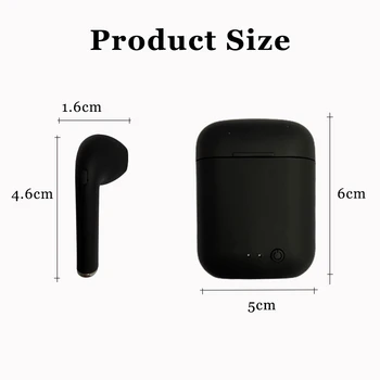 I7 tws Mini TWS Trådløse Bluetooth-Hovedtelefoner 5.0 Hovedtelefoner, Sport Earbuds Headset Med Mic Opladning Kasse Til alle smartphones 5