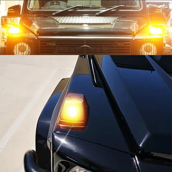 IJDM Forreste blinklys Lys Dækker w/ Super Lyse 7507 Fejl Gratis LED Pærer Til 1986-2018 Mercedes W463 G-Klasse G500 G550 G55 1