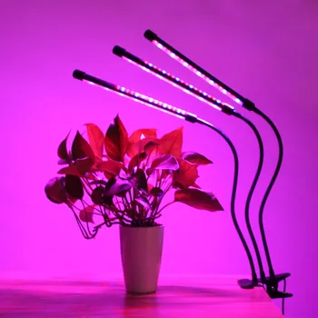 Indendørs Voksende Lampe Fulde Spektrum Led vækst Lys Phyto-Lampe Til Planter Med Timer-Funktionen Og USB-Led Fitolampy Fitolamp Vokse 3