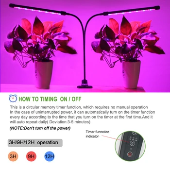 Indendørs Voksende Lampe Fulde Spektrum Led vækst Lys Phyto-Lampe Til Planter Med Timer-Funktionen Og USB-Led Fitolampy Fitolamp Vokse 5