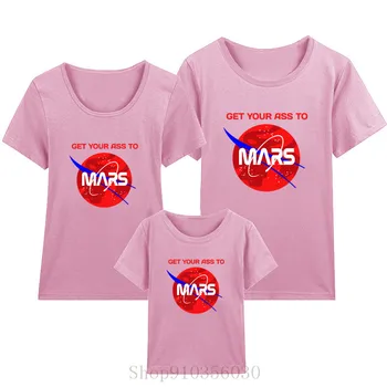 .Indtager Mars Få Din Røv Til Mars mor og datter matchende tøj mor og datter matchende tøj familie matchende udstyr 1