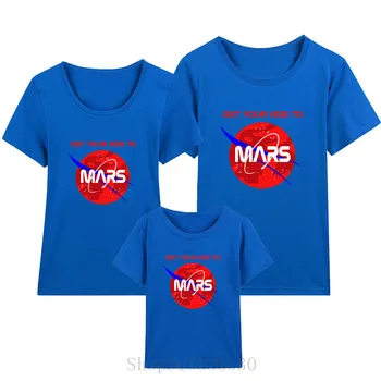 .Indtager Mars Få Din Røv Til Mars mor og datter matchende tøj mor og datter matchende tøj familie matchende udstyr 2