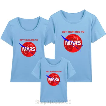 .Indtager Mars Få Din Røv Til Mars mor og datter matchende tøj mor og datter matchende tøj familie matchende udstyr 5