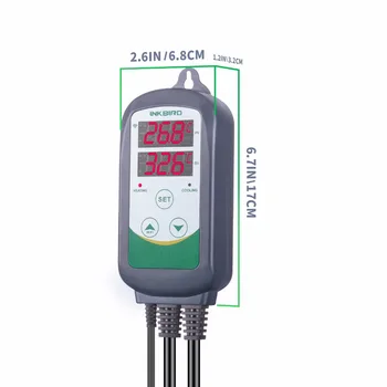 Inkbird ITC-308 WIFI EU Plug Digital temperaturregulator Termostat Regulator , Dobbelt Varme relæ 1 & 1 Køling Homebrewing 0