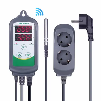 Inkbird ITC-308 WIFI EU Plug Digital temperaturregulator Termostat Regulator , Dobbelt Varme relæ 1 & 1 Køling Homebrewing 5